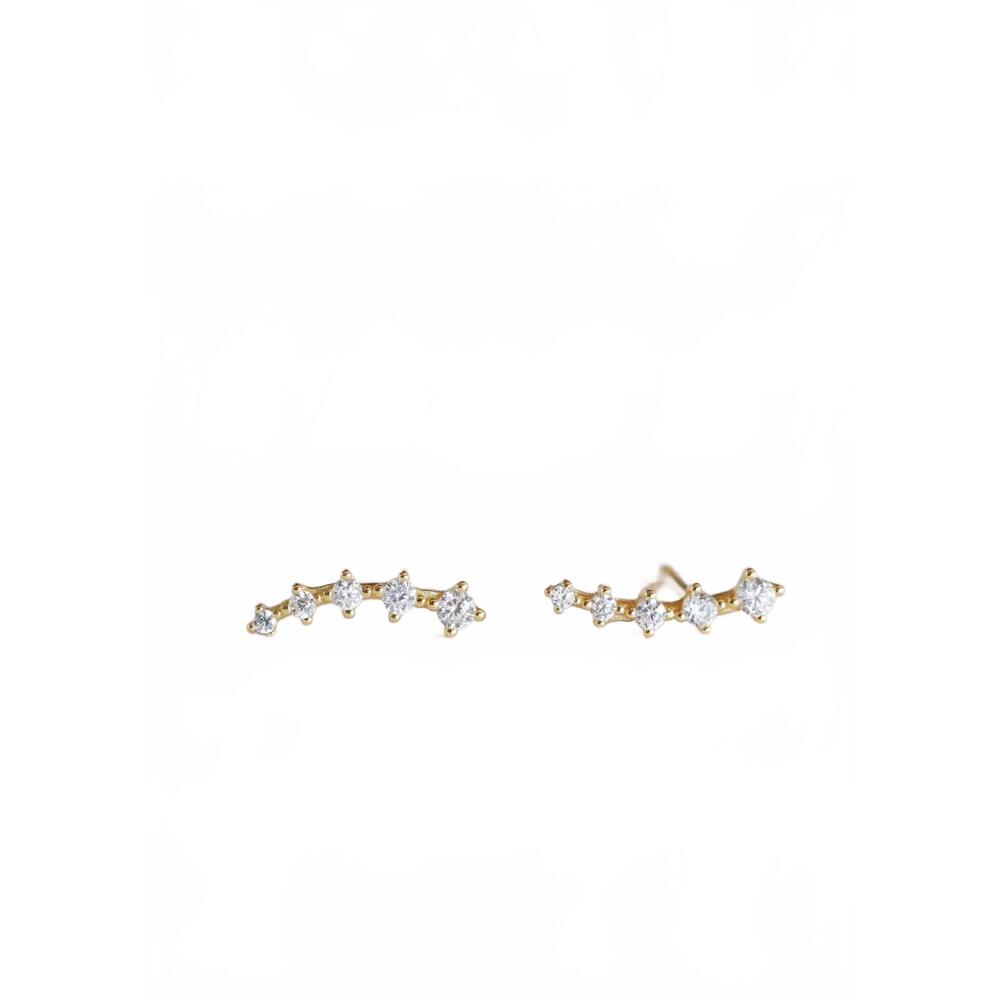 NEW JAXKELLY women's crawler studs in gold
